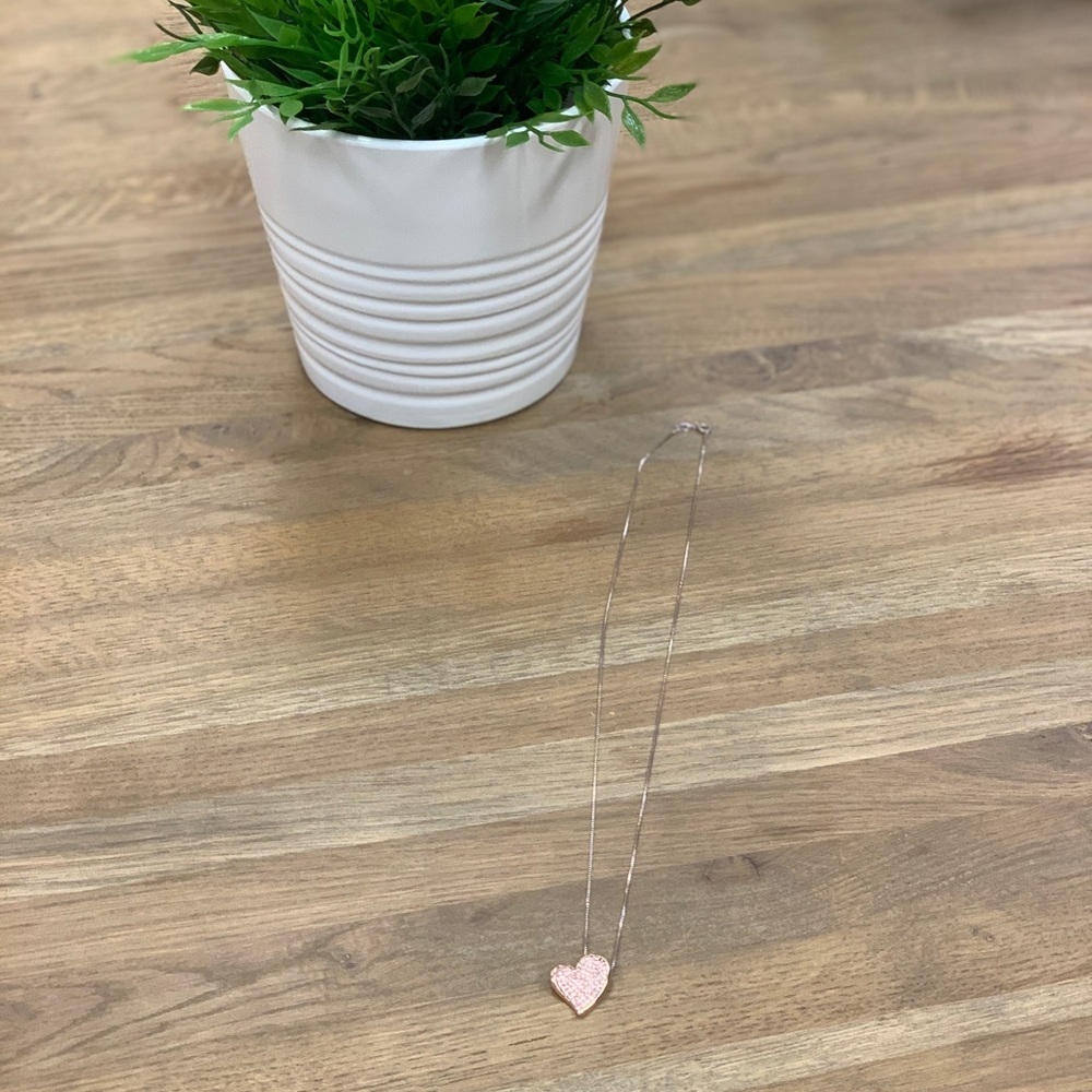 Rose gold heart necklace